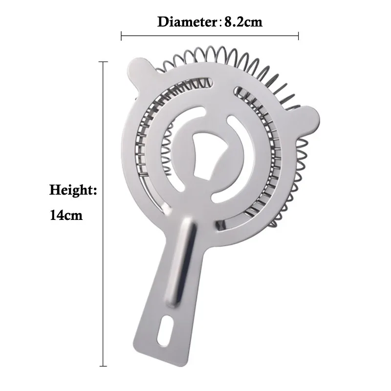 Шейкер Бар Нержавеющая сталь Ice ситечко провода смешанный напиток дуршлаг