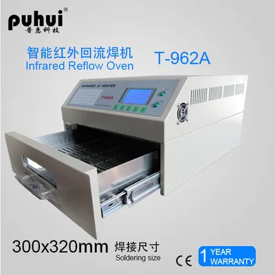 PUHUI ЕС/США T 962A 1500 Вт Инфракрасный IC НАГРЕВАТЕЛЬ T962A настольная печь для