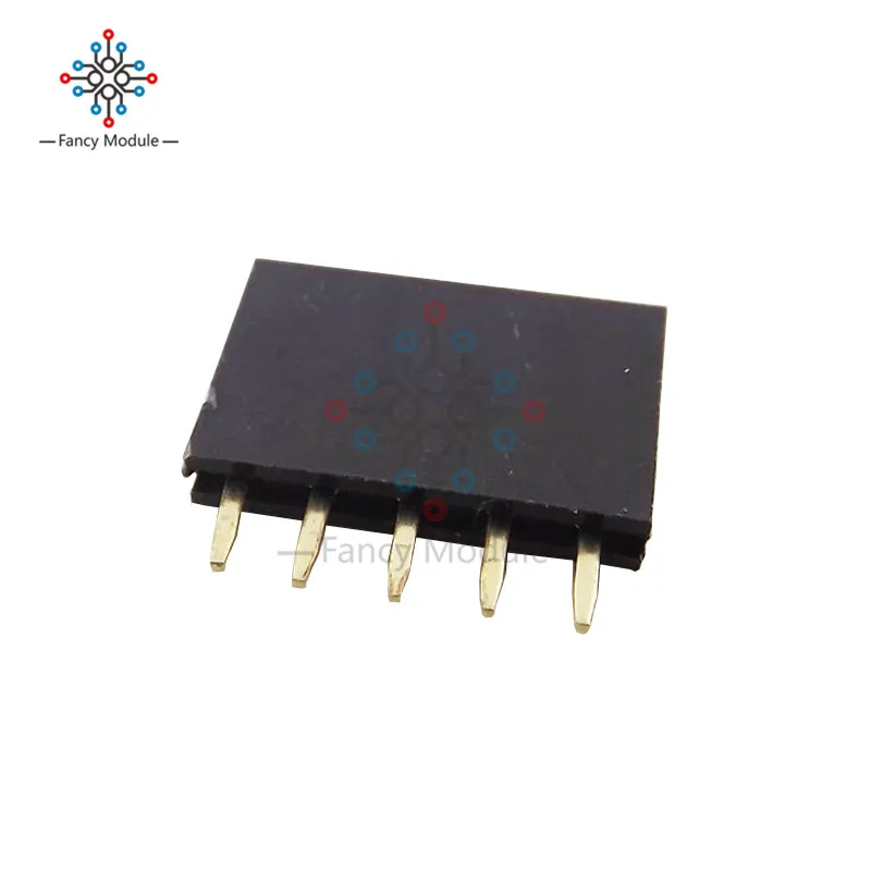 Новый Однорядный коннектор 50 шт. 1x6 1x5 1x4 1x3 1x2 pins 2 54 мм|connector 2.54mm|connector femaleconnector |