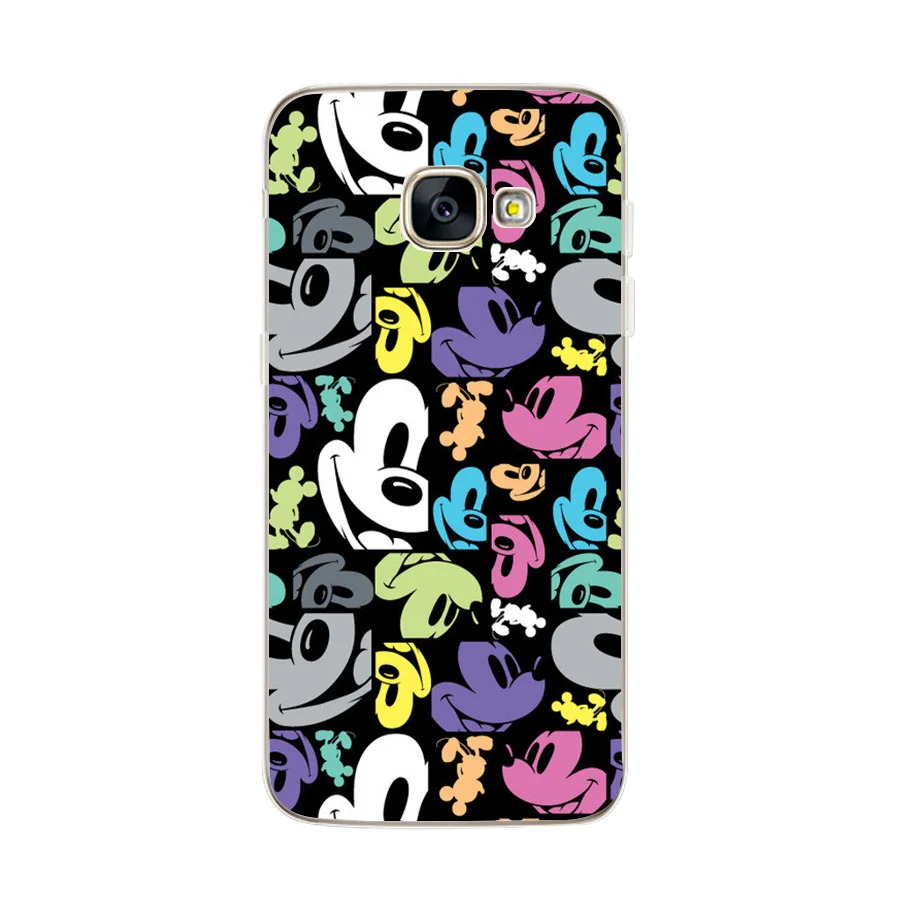 Модный чехол для samsung A5 2017 A8 плюс 2018 мягкий силиконовый Girly Микки и Минни Маус