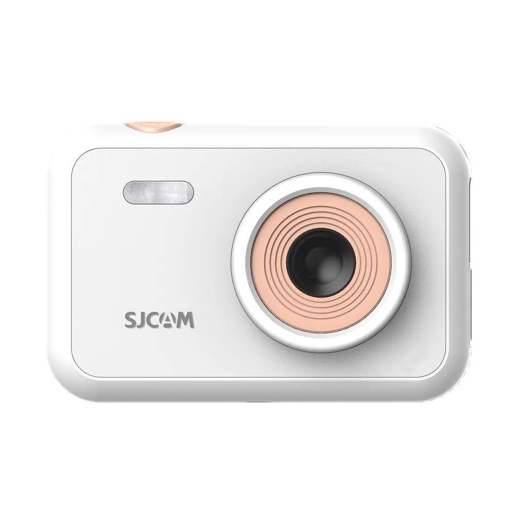 White SJCAM FunCam детская камера " lcd 1080P игрушка для малышей обучающая цифровая фотокамера детская камера подарок на день рождения - Цвет: White