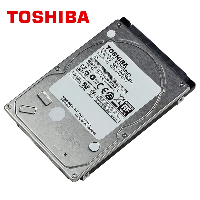 Жесткий Диск TOSHIBA для ноутбука 1 ТБ 1000 ГБ HDD HD 2 5 дюйма 5400 об/мин 8 м SATA2 оригинальный