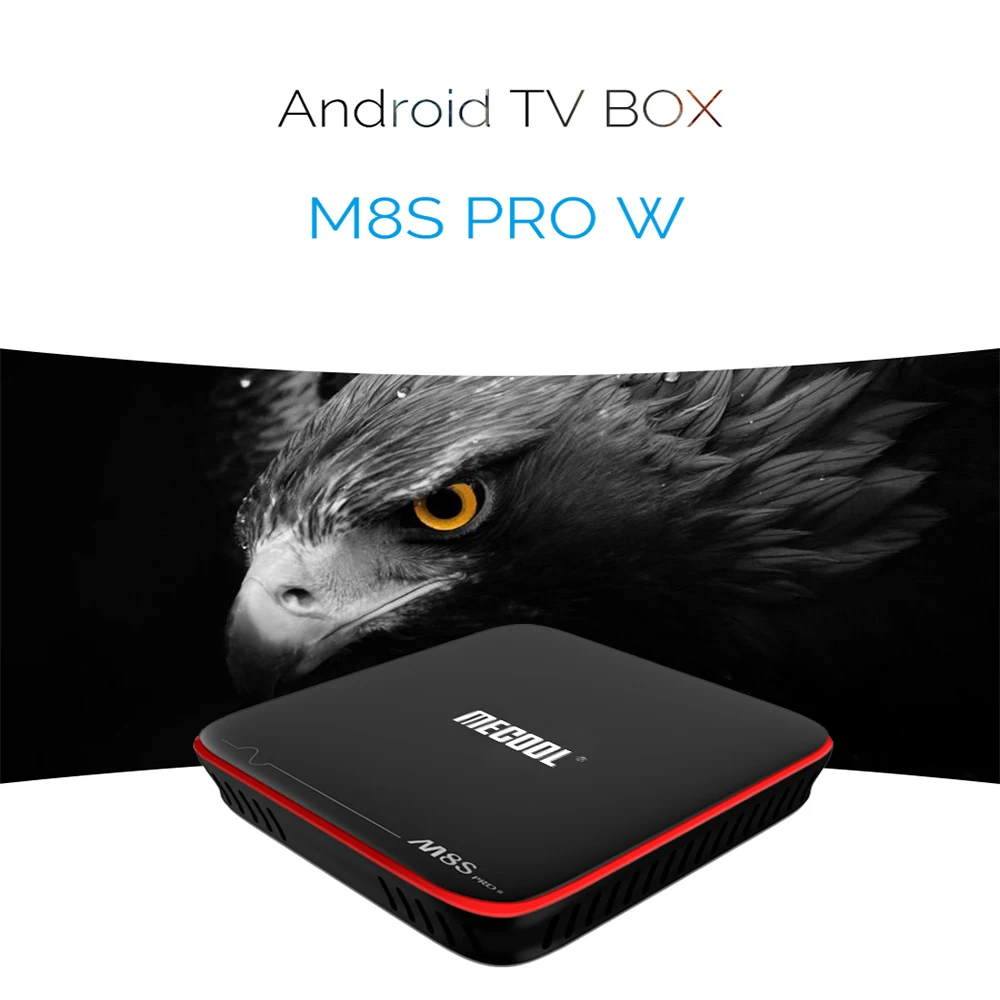 MECOOL M8S PRO W Android ТВ коробка S905W Процессор 4 ядра 2 ГГц Wi-Fi К H.265 Smart телеприставки 2G RAM 16G
