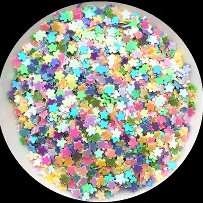 Multi Цвет 3 мм сливы цветок блесток ногтей блестками Ногти Красота/DIY Craft/Свадебные украшения конфетти Маникюр наклейки - Цвет: Mix Cream Color