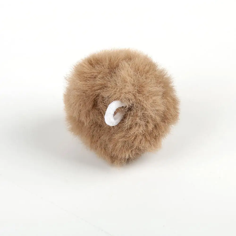 6 цветов помпон из искусственного кроличьего меха 4 см милый Шарм для сережек