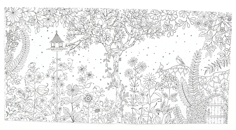 1 шт 24 стр. снять стресс для детей и взрослых, рисования книга Secret Garden английское издание убить время книжка-раскраска