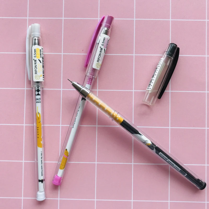 Ручка гелевая с экзотическим животным крокодиловым медведем 0 5 мм 2 шт.|Гелевые