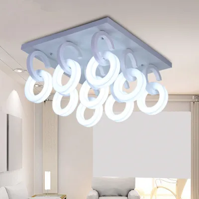 LED простой Креативный дизайн кольцо потолочные светильники для ресторана