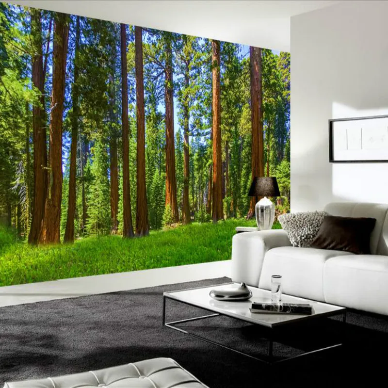 3d обои для гостиной дома фото современные фон настенная живопись фреска на елку |