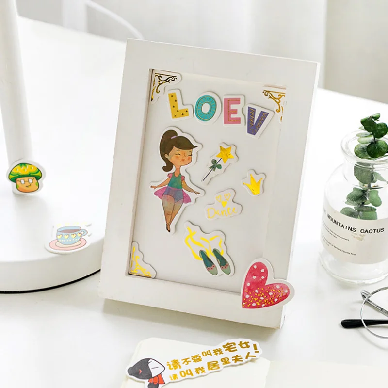 3D горячая штамповка цифровая наклейка для девочек с буквами фотоальбом