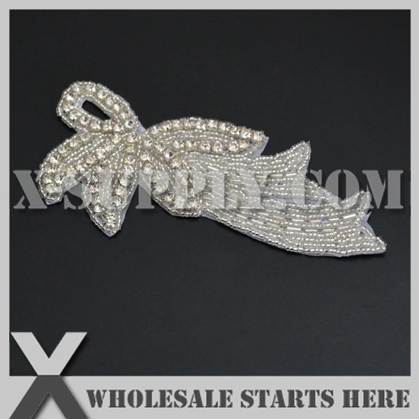 

(50pcs/lot) Iron On Rhinestone Appliques for Headband Decoration, X1-RAT2419