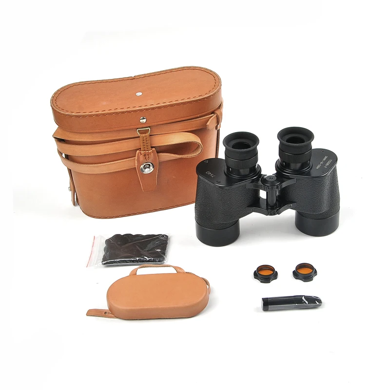 Тактический Бронзовый бинокль 7х40 телескопический дальномер с ночным видением