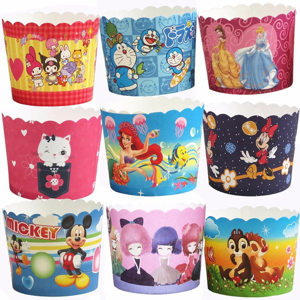 Большой размер 50 штук милый мультяшный Микки Маус принцесса девочка Русалка
