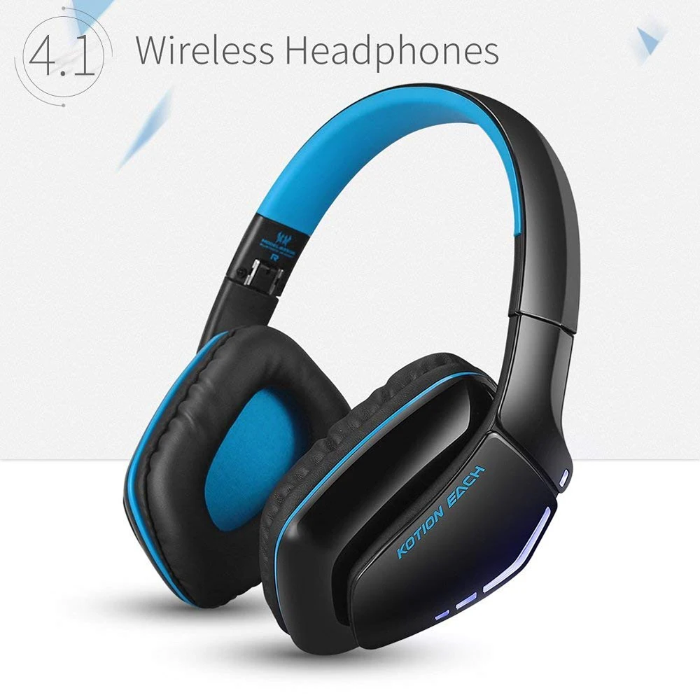 KOTION EACH B3506 Bluetooth наушники Беспроводная игровая гарнитура складная гарнитура V4.1 с микрофоном для телефона PS4 ПК Компьютеры