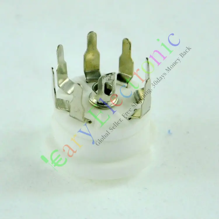 Wholesale and retail 4pcs MINI 7pin PCB Ceramic vacuum tube sockets valve base 12AE6 6AT6 12AV6 audio free shipping |