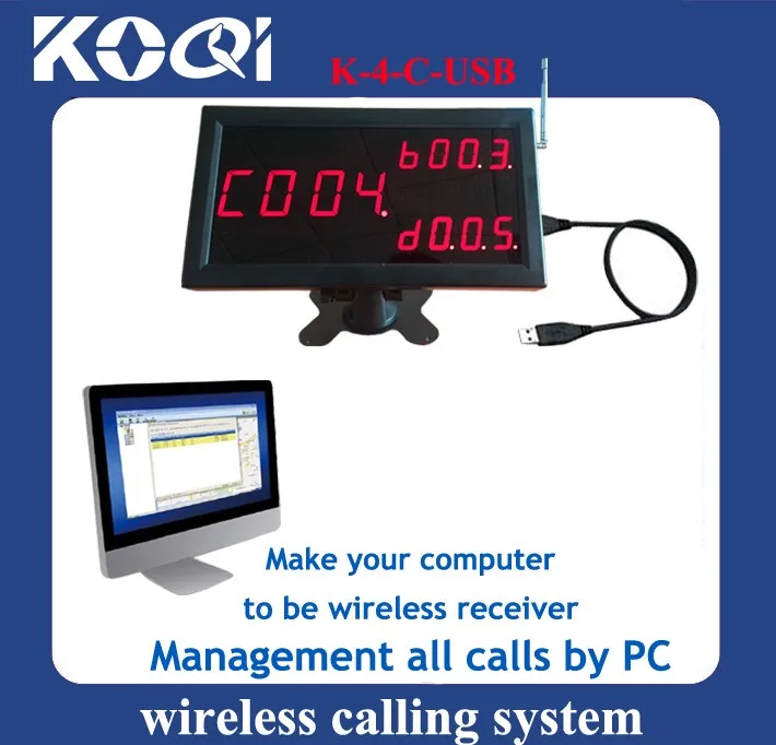 Система вызова очереди управление очередью со светодиодным дисплеем 2 шт. + 1