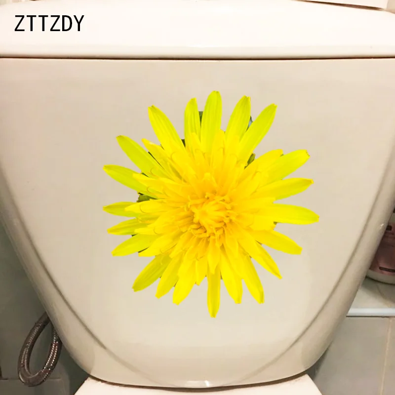 ZTTZDY 21*21 9 см желтая Маргаритка цветок для дома гостиной настенный стикер