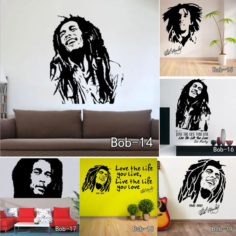 Наклейка на стену с цитатами Bob Marley виниловые наклейки украшение для дома|stickers home