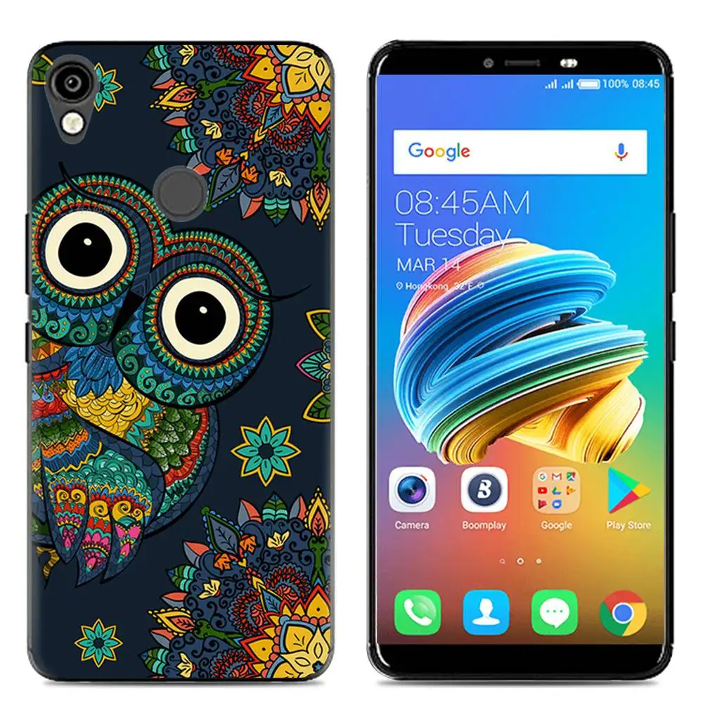 TECNO KA7/Spark2 чехол 6 0 &quotСиликоновый ТПУ Мягкий задний Чехол мультяшный мраморный