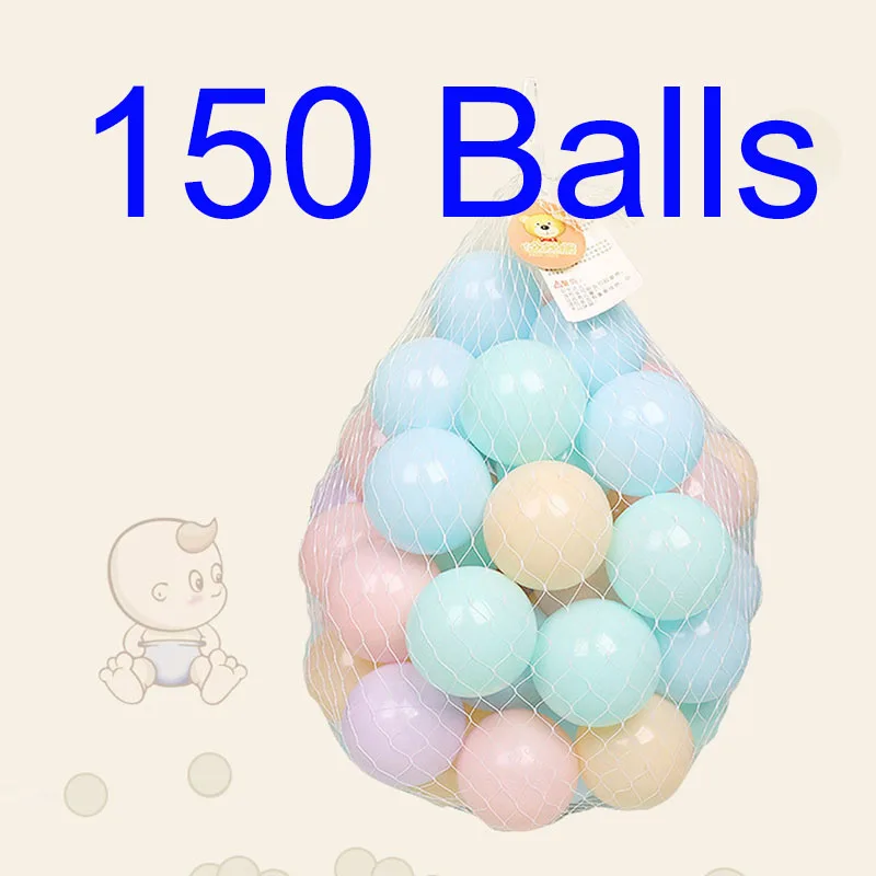 Macaron 150 Balls 150 шт./лот, экологически чистый красочный мягкий пластиковый водный бассейн, Океанский волнистый шар, детские забавные игрушки, воздушный шар для снятия стресса, для занятий спортом на открытом воздухе HYQ4 - Цвет: Macaron 150 Balls