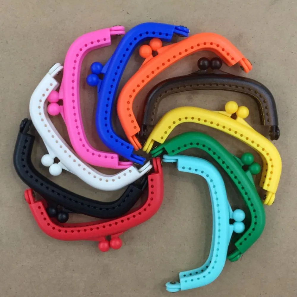 20 шт. пластиковые рамы для кошелька с отверстиями 8 5 см|Детали и аксессуары сумок|