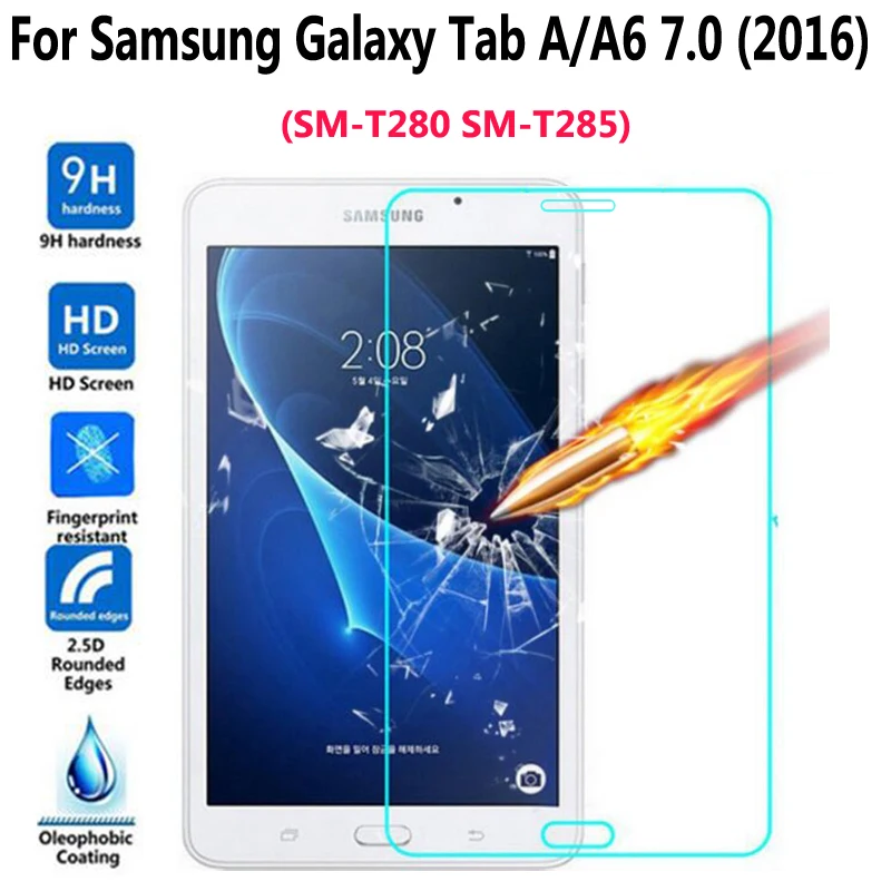Закаленное стекло для Samsung Galaxy Tab A A6 7 0 2016 T280 T285 защитная пленка защита экрана