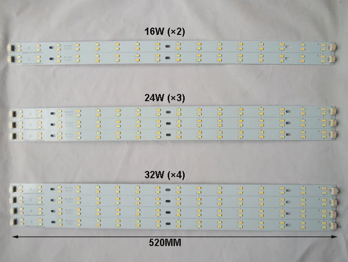 DIY 220-240V 12 Вт, 18 Вт, 24 Вт, 30 Вт 36 Вт Светодиодный жесткий стержень светильник светодиодный рекламный светодиодный потолочный светильник светодиодный бар светильник 31 см 41 см 52 см двойной цвет