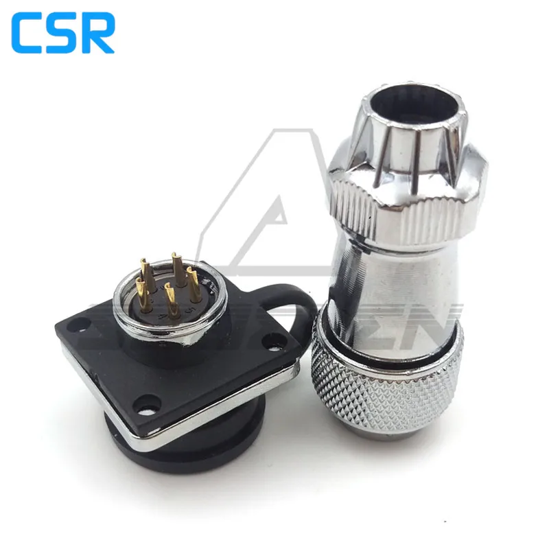 Серия WS16 водонепроницаемый 5 контактный разъем и розетка промышленная