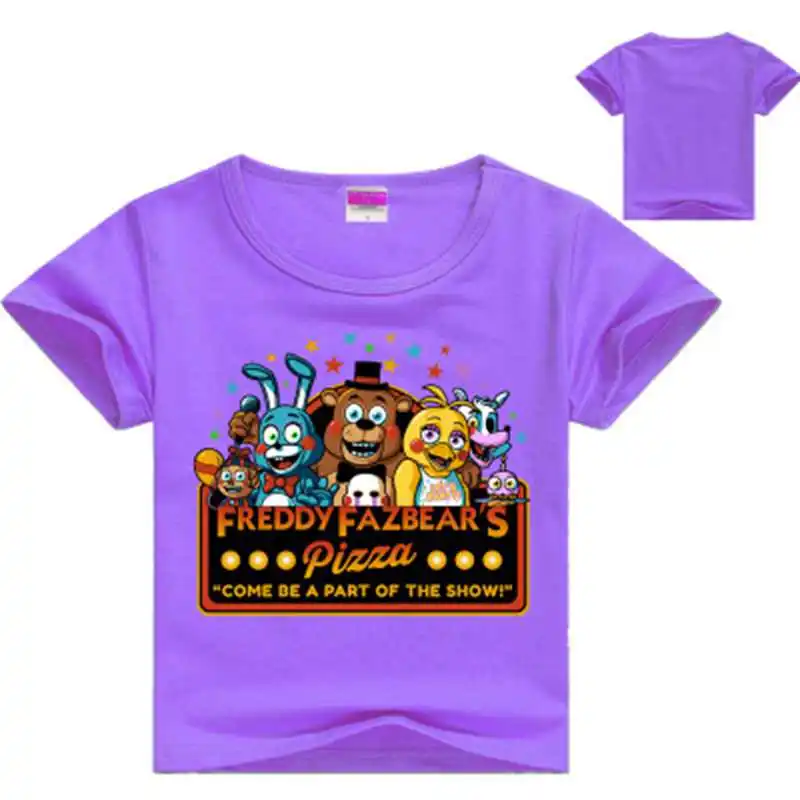 Новинка с принтом пять ночей Фредди на Футболка Детские футболки для малышей