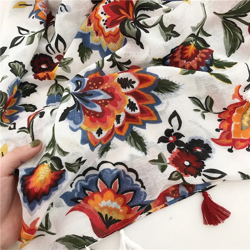 2019 новый весенне летний шарф с модным принтом саржевого шелка шаль всесезонный