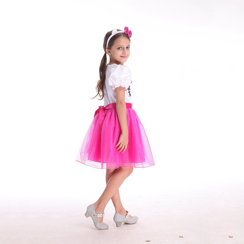 Карнавальное платье для девочек костюм детей Кружева принцессы Анна Эльза