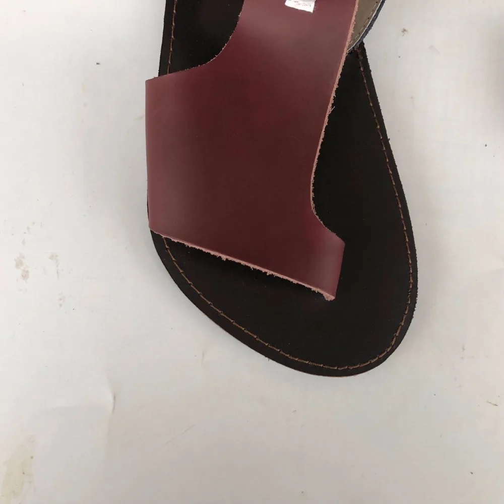 Careaymade-2019 new Genuine Leather pure handmade shoes the retro art mori girl Women's casual Sandals Coffee&ampWine red | Обувь