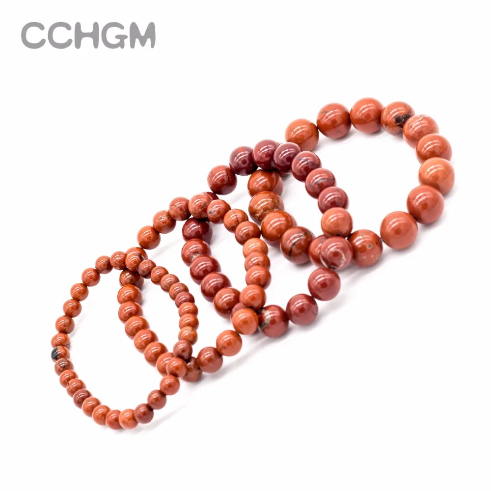 Новинка 2017 натуральные красные яшмы хрустальные бусины браслеты для женщин