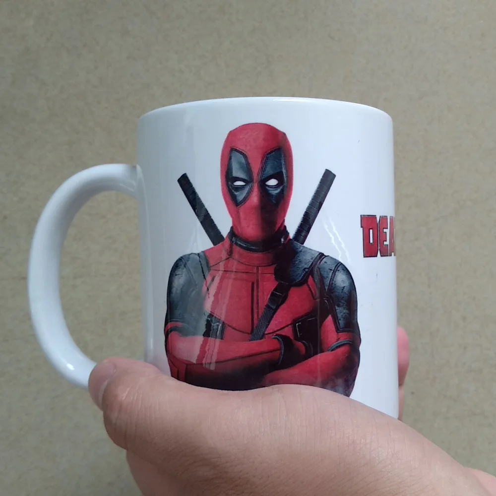 Anime Superhero Deadpool Coffee Mugs Ceramic Tea Milk Cups Friend Gifts