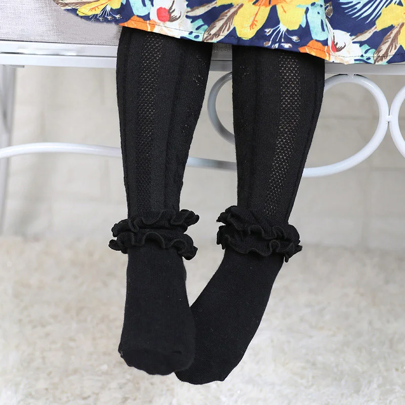 Мягкие хлопковые колготки для новорожденных девочек кружевной чулок принцессы
