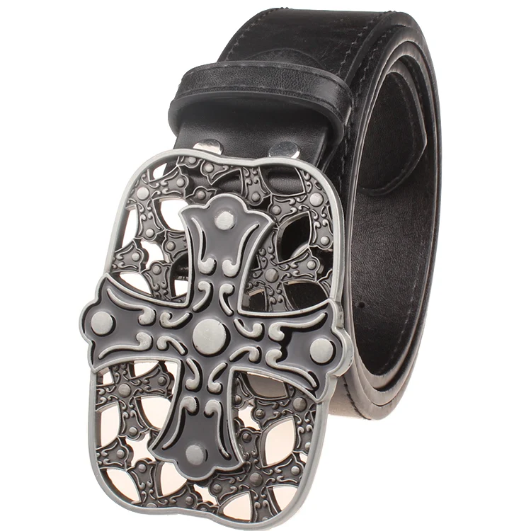 Ремень с металлической пряжкой для мужчин и женщин модный декоративный в стиле