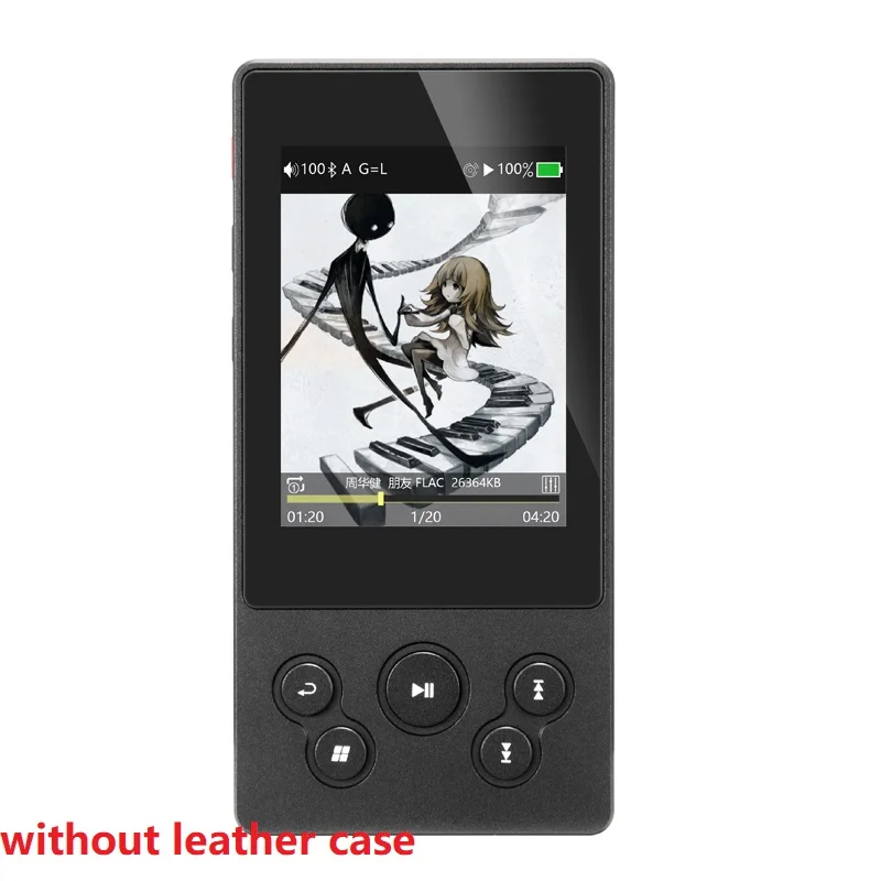 without leather case XDUOO X3II X3 II AK4490 USB DAC Bluetooth портативный HD MP3/WAV/FLAC музыкальный плеер DSD128 Hiby Link встроенный контроль - Цвет: without leather case