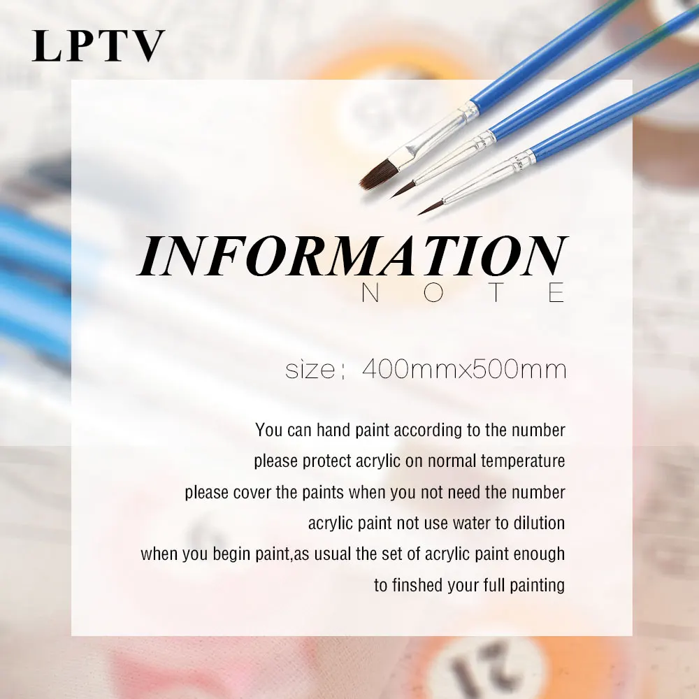 Без рамки ручная роспись DIY Рисование на холсте абстракция по номерам Южная