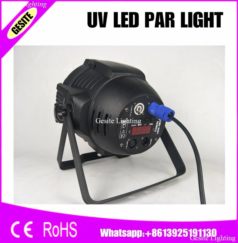 УФ-светильник заливающего света 18x12 Вт УФ LED par64 Светодиодный прожектор dj