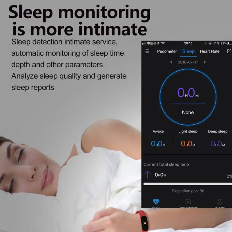 Цветной ЖК экран M3 смарт браслет монитор сердечного ритма кровяное давление