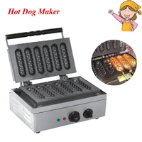 commercial french hot dog making machine household nonstick cooking surface corn shape snack makers eb q1
