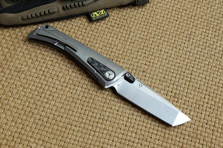 Два солнышка TS80 складной нож шарикоподшипник D2 лезвие титановая ручка