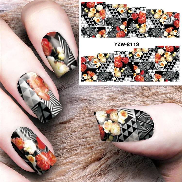 1 листов Горячая ногтей Стикеры Цепочки и ожерелья Leopard Jewelry Красота переноса воды