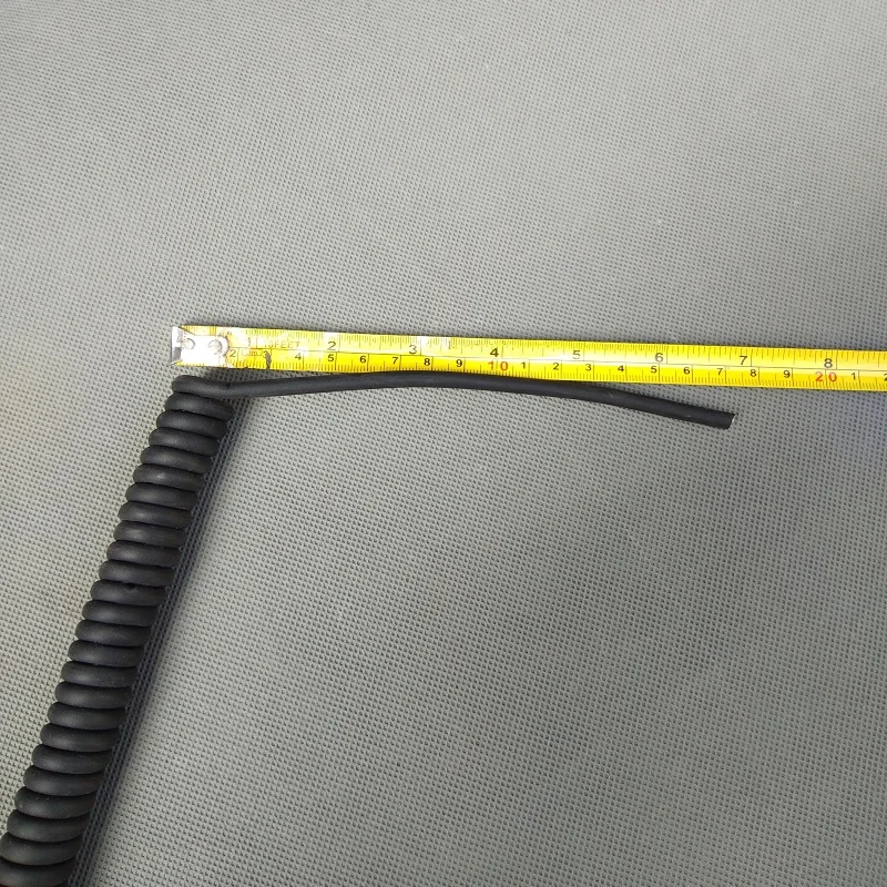 2 шт./лот 10 футов 3 м выдвижной 90 градусов 8x28AWG OD5.0mm тпу спиральный кабель питания пружинный шнур бытовой провод