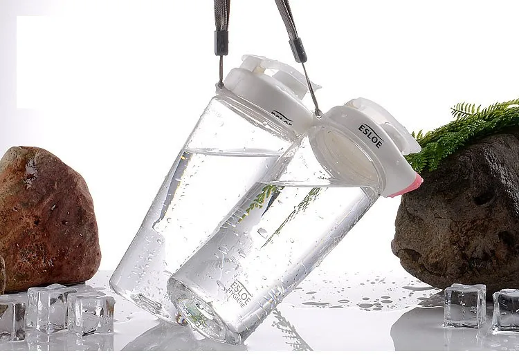 Рождественская бутылка для воды 500 мл без бисфенола, пластиковая бутылка для воды, шейкер