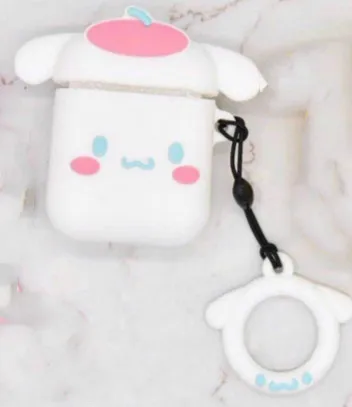 Cinnamoroll Чехол для наушников с милыми мультяшками чехол для AirPods My Melody Pompom Purin wireless oroll беспроводной чехол для наушников с кольцом на палец - Цвет: Cinnamoroll
