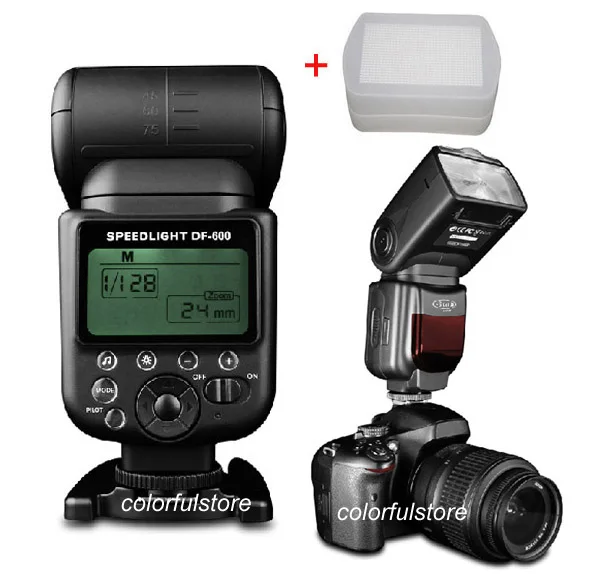 Вспышка Speedlite DF 600 для Canon EOS 450D 500D 550D 600D 100D 1000D 1100D 1200D 5D Mark II III 5D3 5D2/YN560 + Диффузор|speedlite