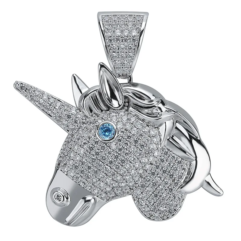 В стиле хип-хоп Полный AAA CZ Циркон с твердым покрытием Bling лед из ювелирных изделий