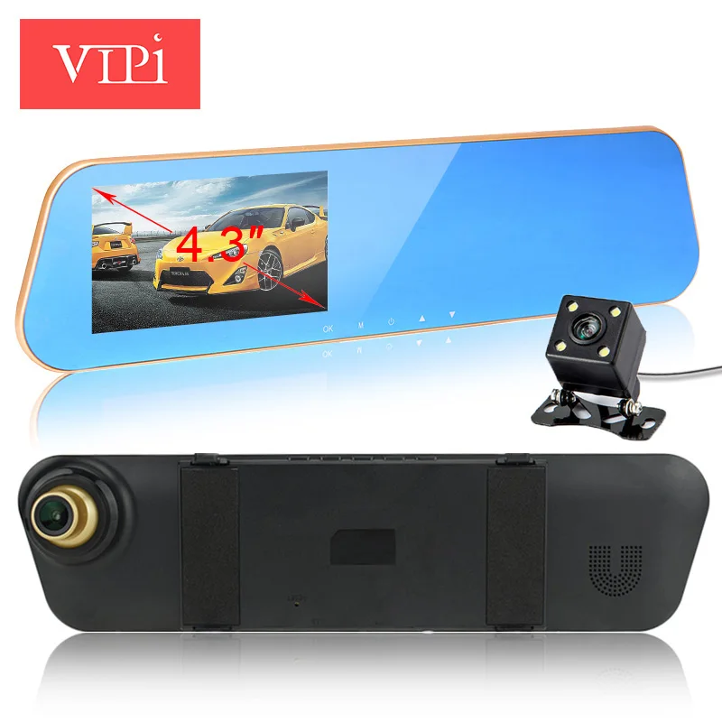 Видеорегистратор для автомобиля dash cam era с двойным объективом зеркало заднего
