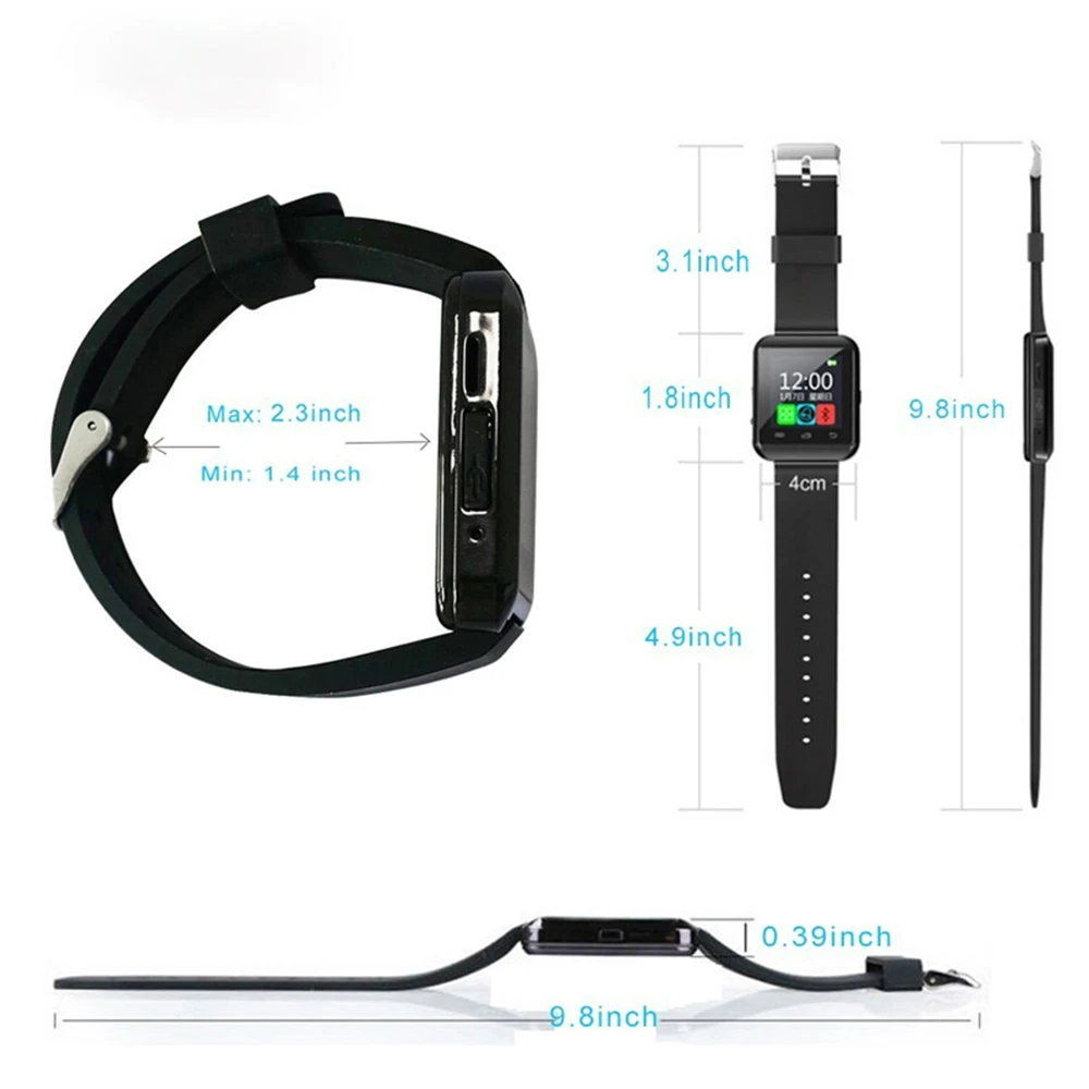U8 2019 Новое поступление Bluetooth Смарт часы здоровье ритм для iOS iPhone samsung sony huawei Xiaomi Andr